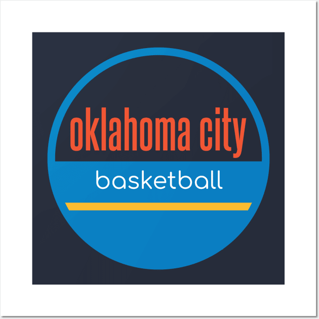 oklahoma city thunder basketball Wall Art by BVHstudio